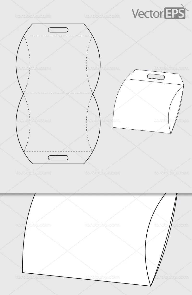 وکتور صفحه گسترده جعبه کادو | گرافیک با طعم تربچه
