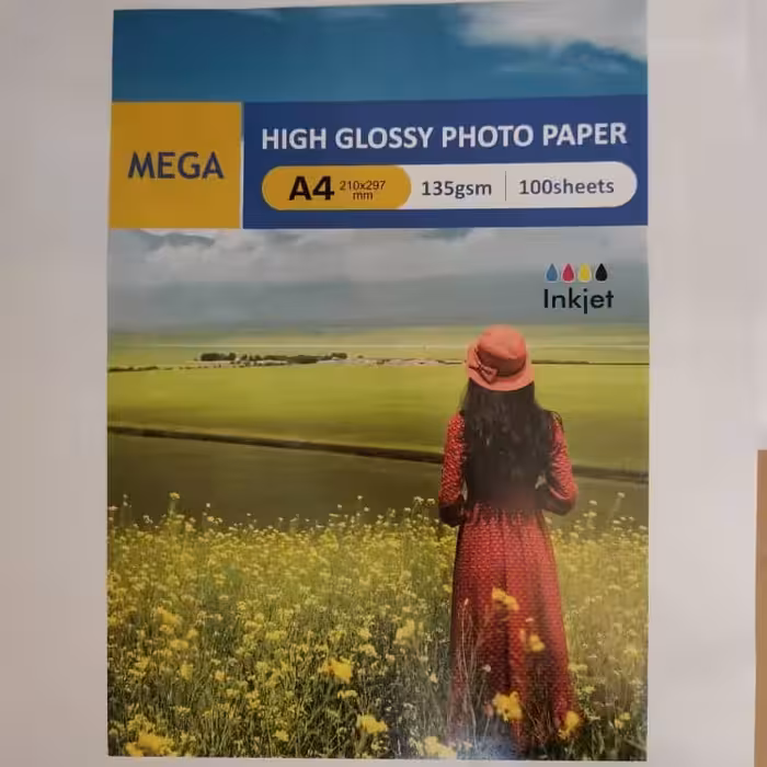 کاغذ فتوگلاسه 135گرم 100برگ A3 مگا