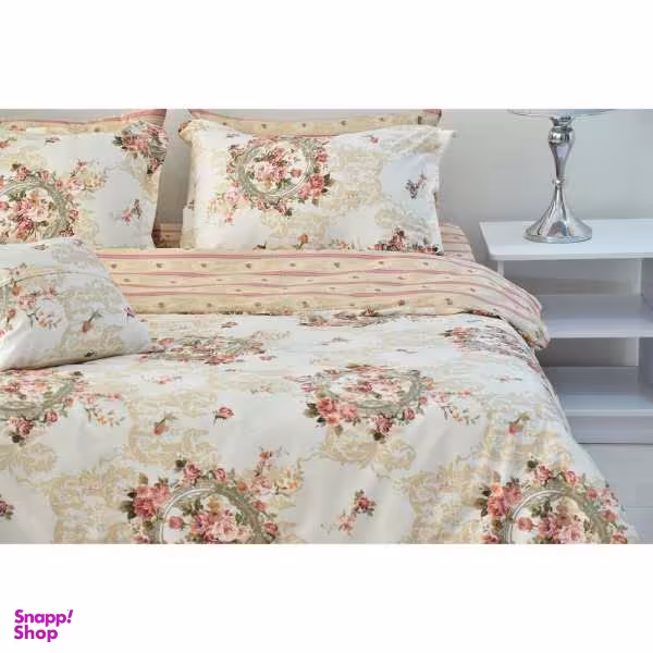 سرویس ملحفه بومرنگ مدل Asra یکنفره 4 تکه