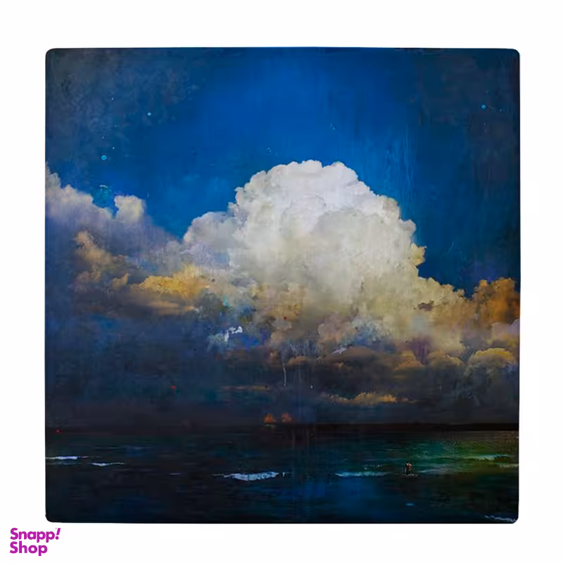 زیر لیوانی طرح نقاشی دریا و ابرها کد 3415493_1066