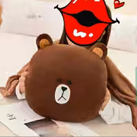 کوسن خرسی (عروسک خرسی) لاین فرندز بزرگ Line friends