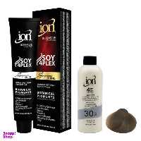 رنگ مو آیون (Ion) شماره 800 حجم 120 میلی‌لیتر رنگ بلوند قهوه ای قوی + اکسیدان نه درصدی حجم 180 میلی‌لیتر