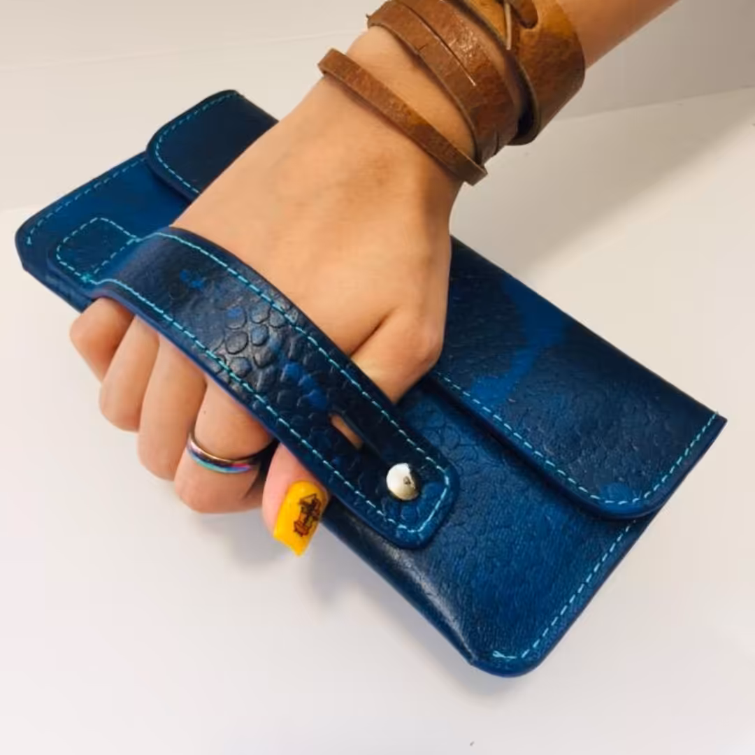 کیف پول چرم طبیعی ( چرم گاوی) 