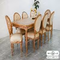 میز ناهار خوری چوبی کاجی کد 37