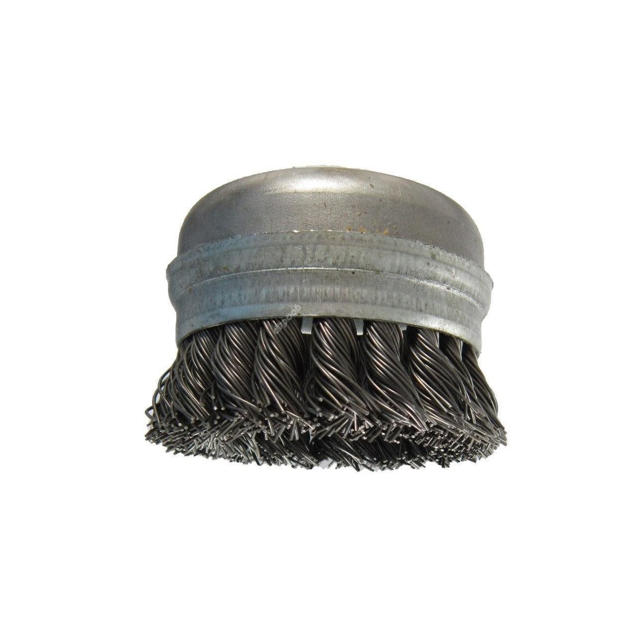 فرچه ( برس ) سیمی کاسه ای بافته طوق دار 3 اینچ 7.5 سانتی متر (سنگین نوع B) ساب ایران ( کربلایی )