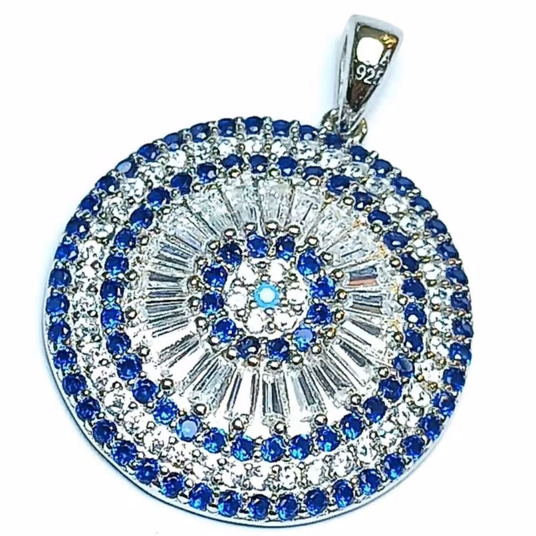 مدال نقره جواهری با آبکاری رادیوم 47