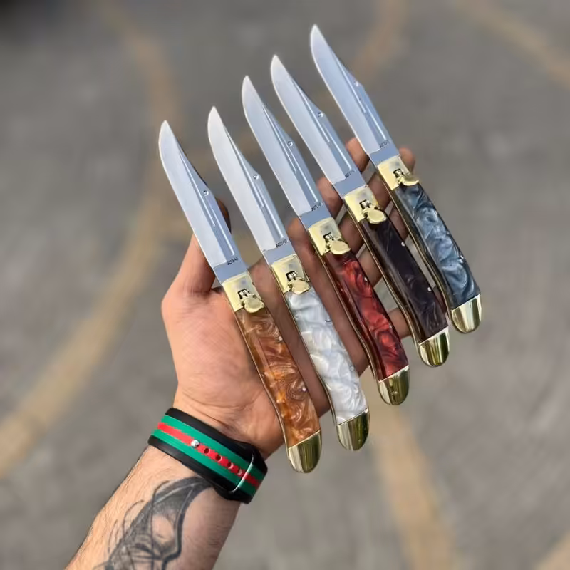 چاقو ضامن پرشی اصل زنجانی کد 34 