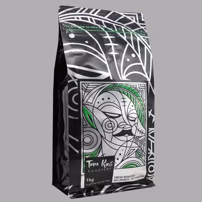 دانه قهوه عربیکا 80درصد  سبز تام کینز