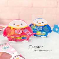 ست چرتکه و چوب خط آموزشی XIAO LING JING طرح پنگوئن کد 2256