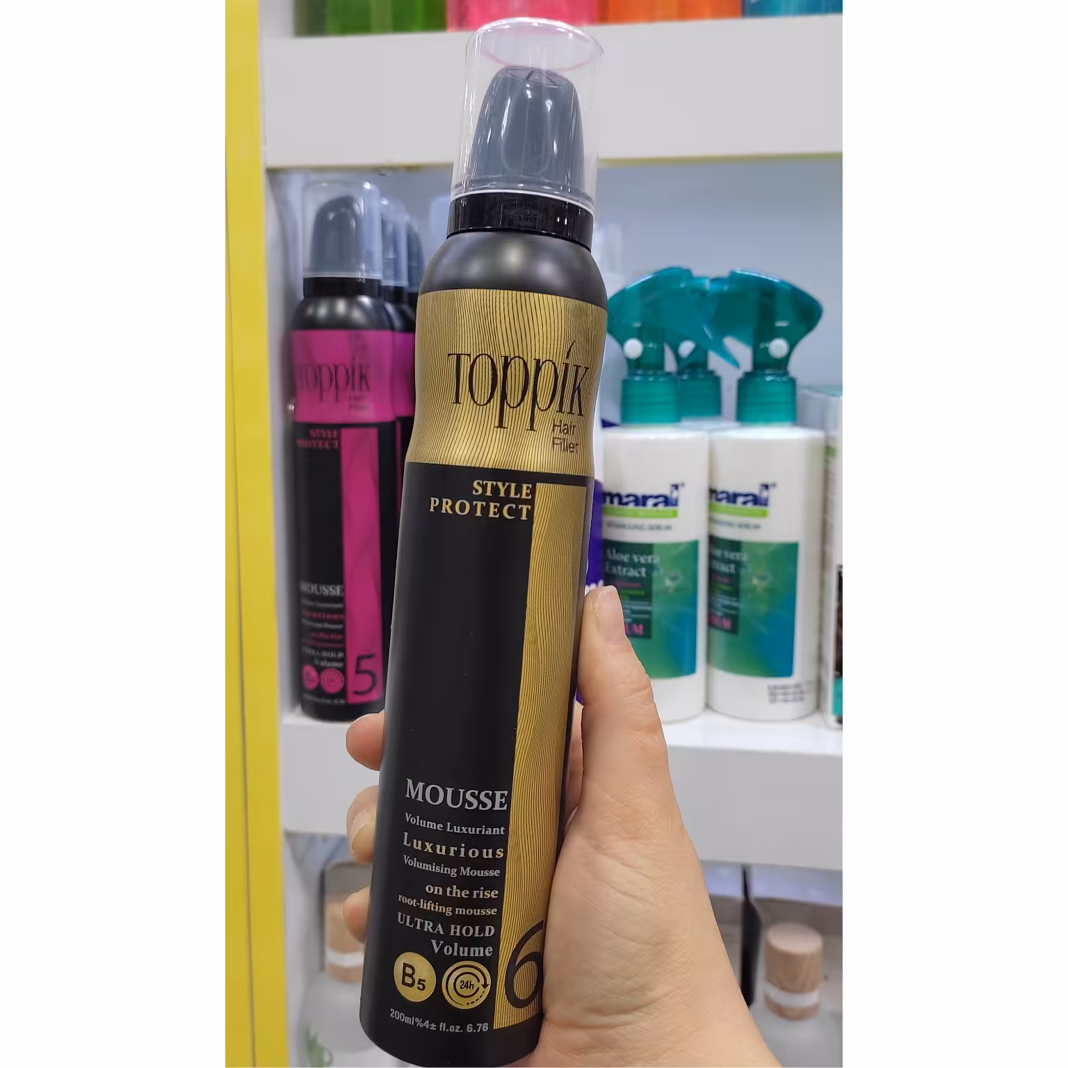 اسپری موس موی فوق قوی شماره 6 تاپیک هیر فیلر