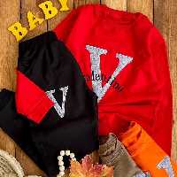 ست بلوز و شلوار اسپورت شیک و جذاب سایز بزرگ مناسب حدود سنی 11 تا 18 سال جنس دورس لاکرا کیفیت تضمینی 