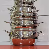 سرویس قابلمه 10 پارچه استیل کرکماز