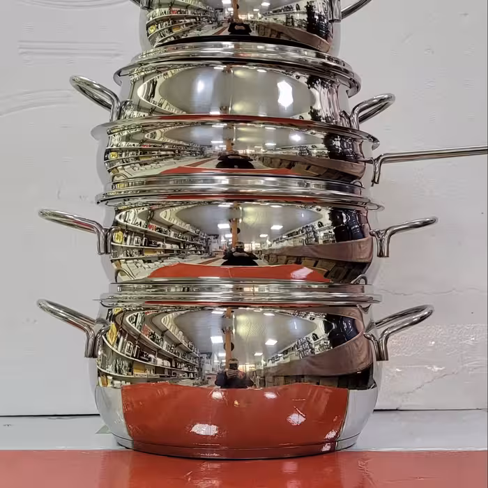 سرویس قابلمه 10 پارچه استیل کرکماز