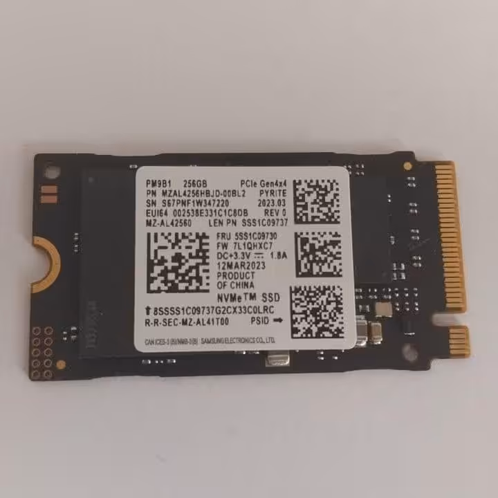 اس اس دی M.2 NVMe 2242 (42mm) سامسونگ مدل PM9B1 ظرفیت 256GB – بدون جعبهSamsung PM9B1 256GB M.2 2242 (42mm) NVMe Gen4