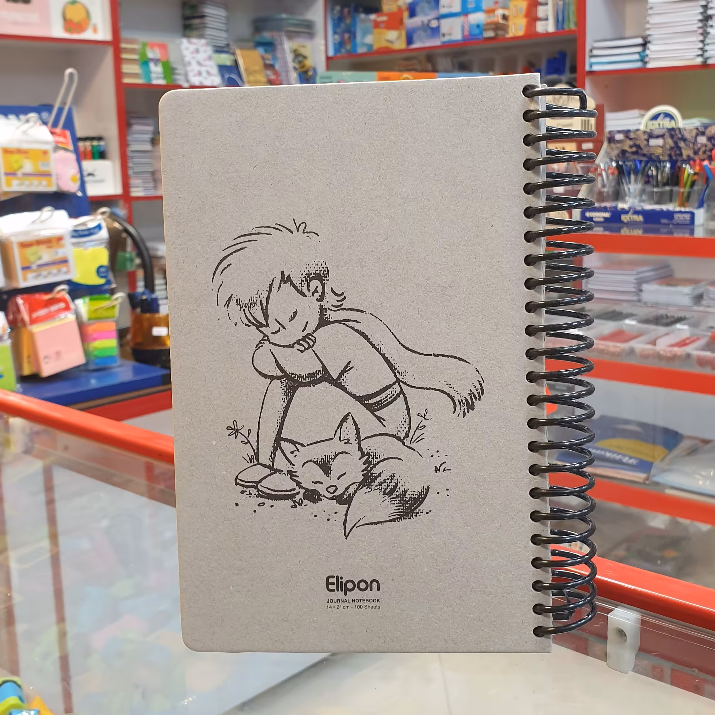 دفترچه برند الیپون بدون خط جلد سخت