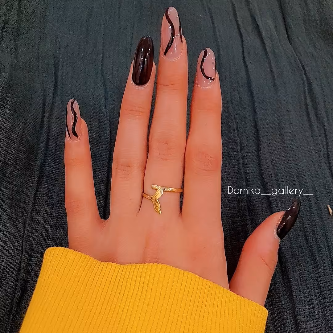 انگشتر  دم وال برنج با آبکاری طلا، طرح مورد نظر شما رو براتون طبق سلیقه ی خودتون میسازیم