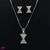 نیم ست نقره زنانه مانچو مدل sm6010