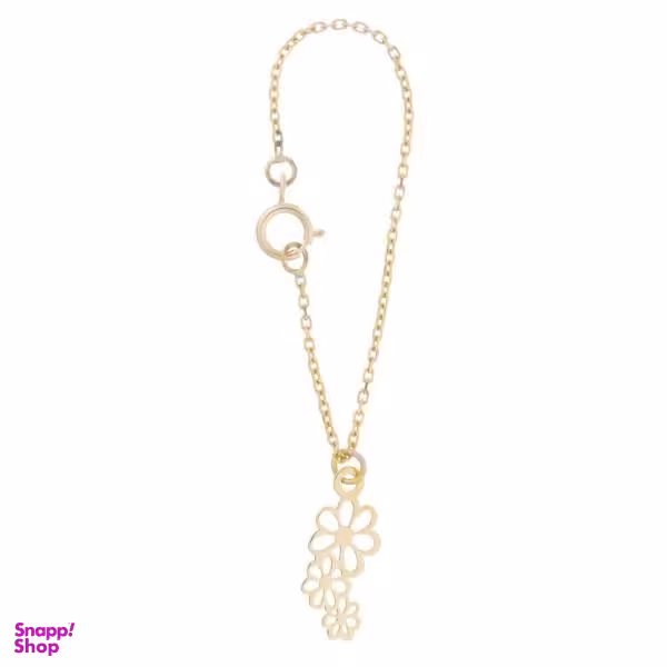 آویز ساعت طلا 18 عیار زنانه شمیم گلد گالری طرح گل کد UNW009