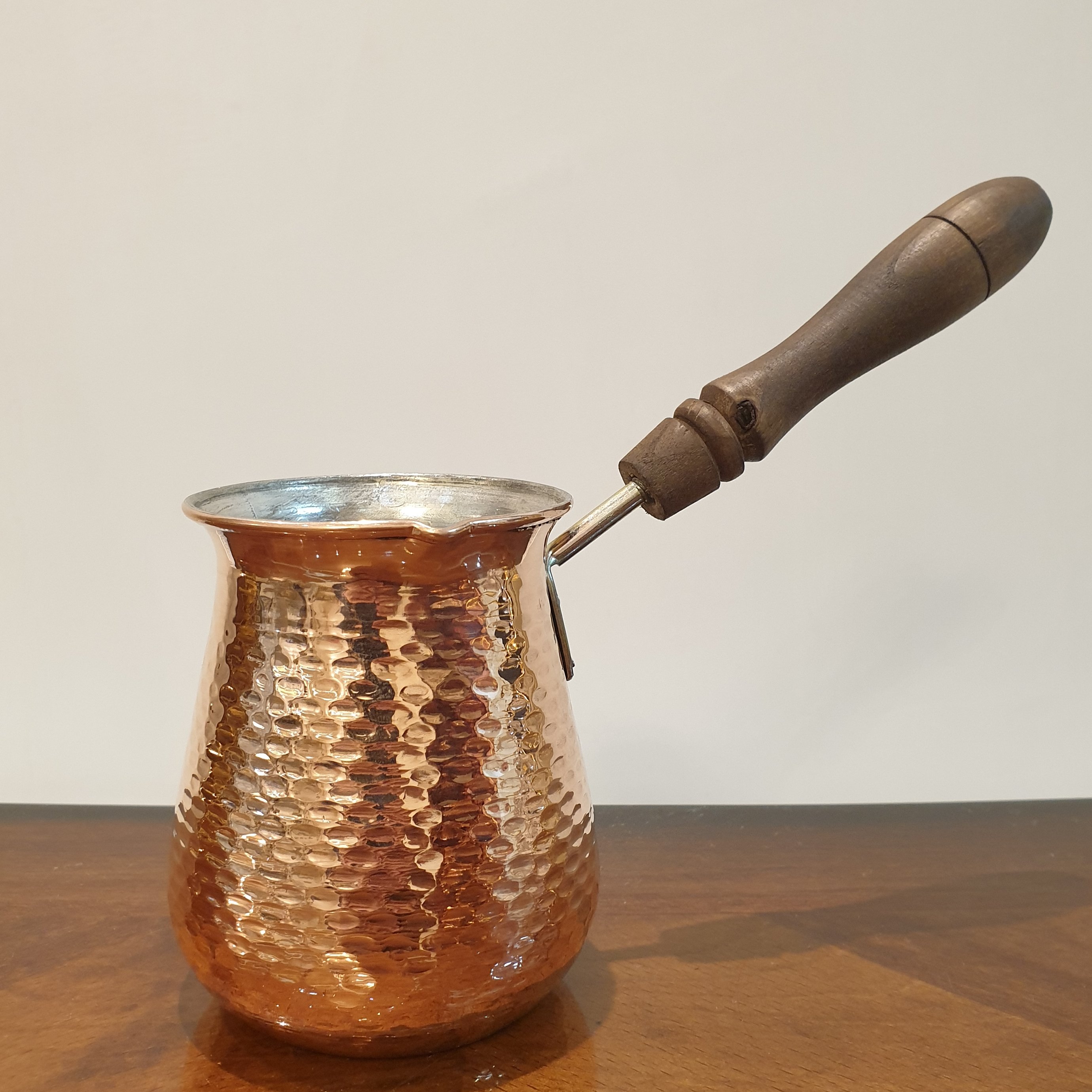 قهوه جوش و شیرداغ کن مسی سایز2