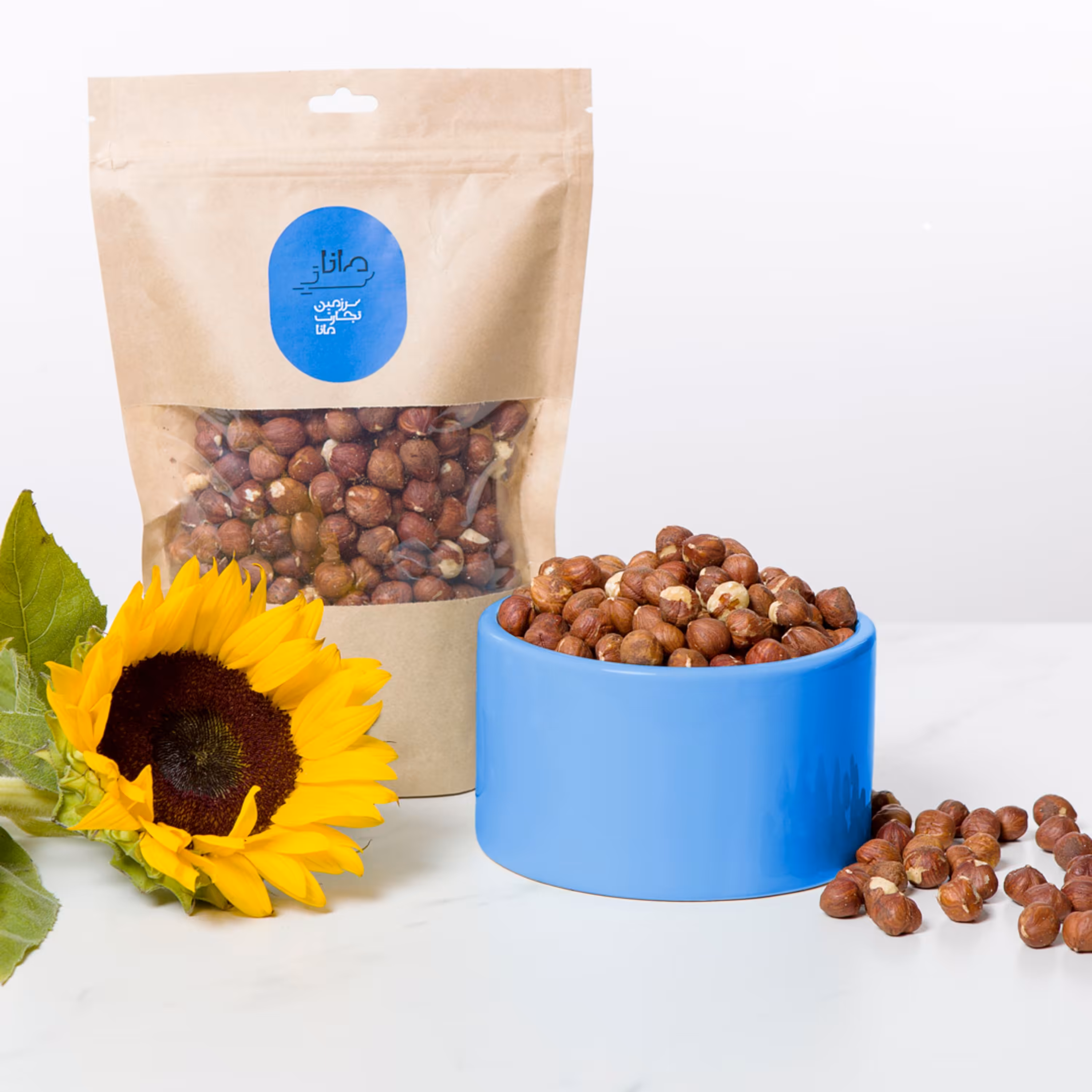 مغز فندق خام 500 گرمی