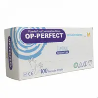 دستکش لاتکس برند OP-PERFECT سایز مدیوم 100 عددی