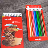 مداد رنگی 12 رنگ اونر جلد مقوایی با کیفیت عالی 