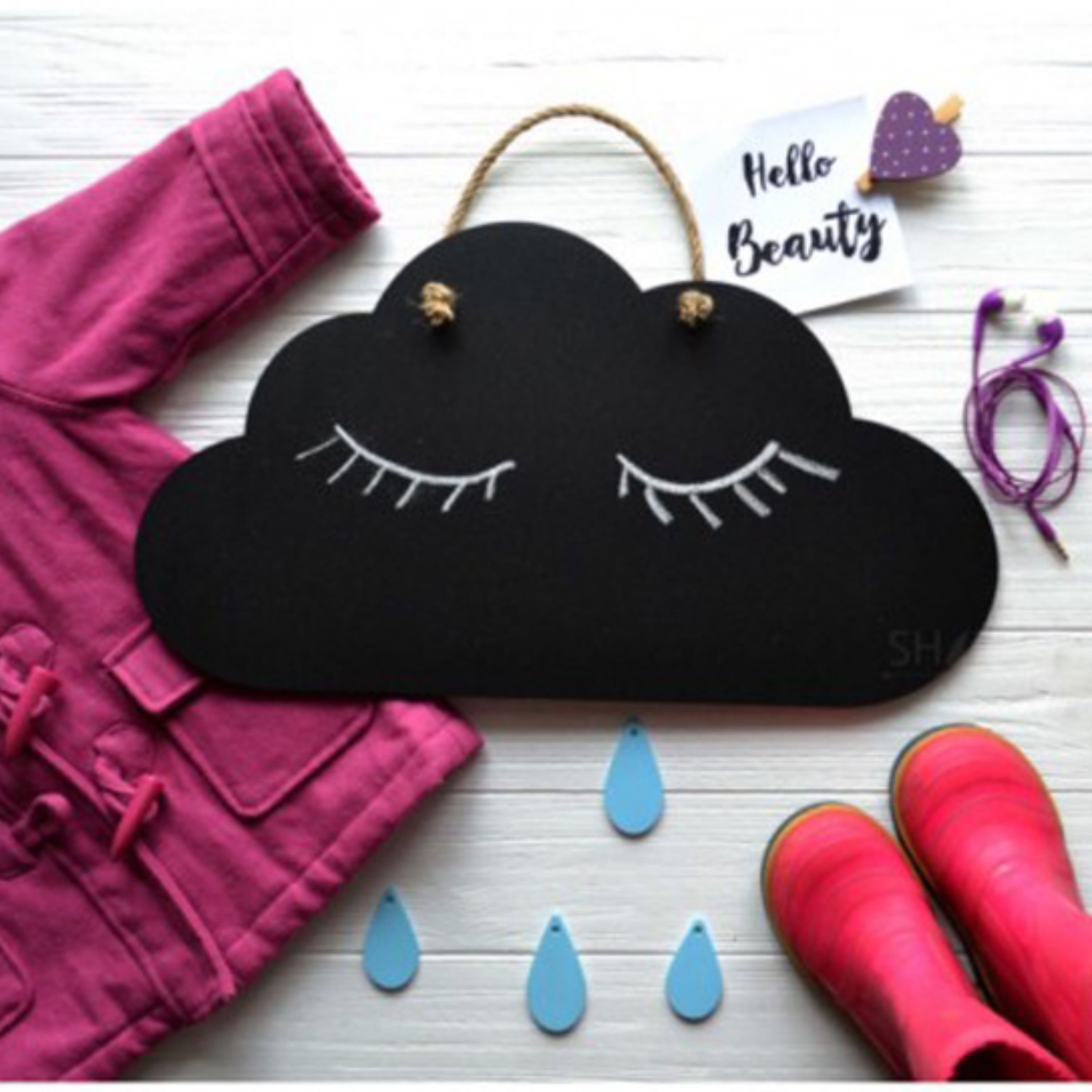 تخته سیاه ابر با گچ و بند کنفی ابعاد 30در16