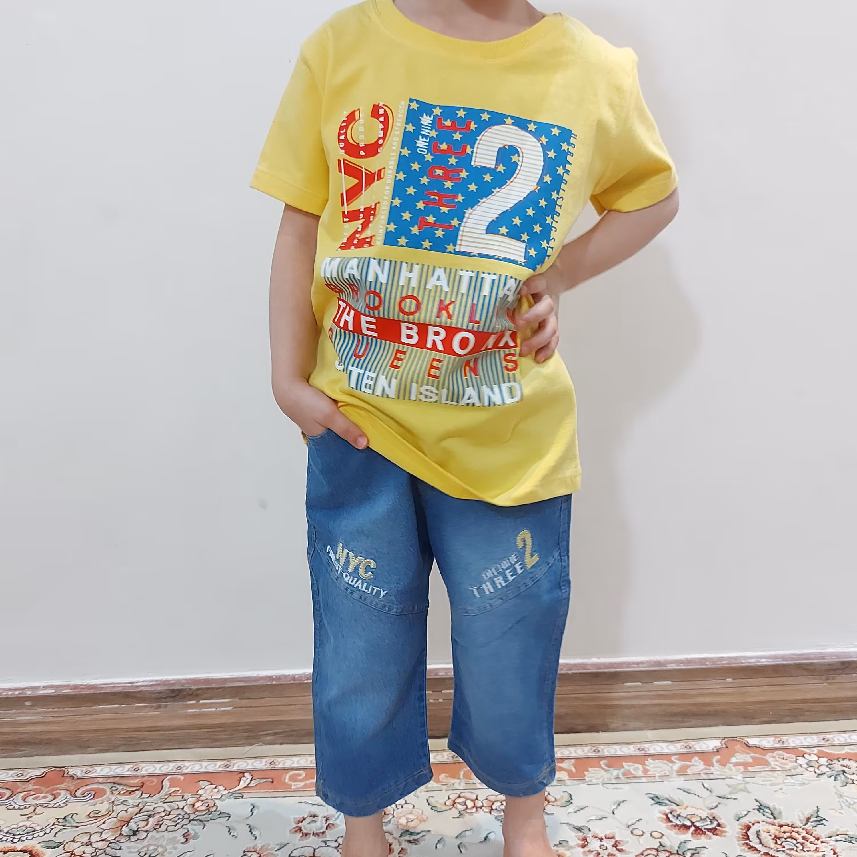 تیشرت شلوارک لی پسرانه عیدانه