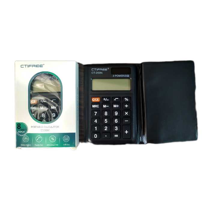 (فروش عمده) 10 عدد ماشین حساب دانش آموزی CTIFREE CT-200N