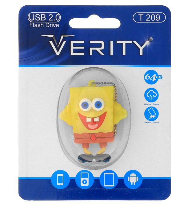 فلش مموری عروسکی وریتی مدل T209 USB 2.0 ظرفیت 64 گیگابایت