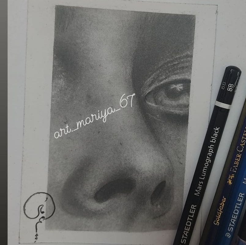 سفارش چهره سیاه قلم