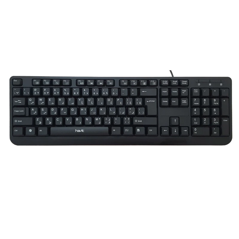 کیبورد سیم دار اورجینال هویت مدل HV-KB378 | ژیوار مارکت - لپتاپ استوک، لوازم جانبی موبایل و کامپیوتر