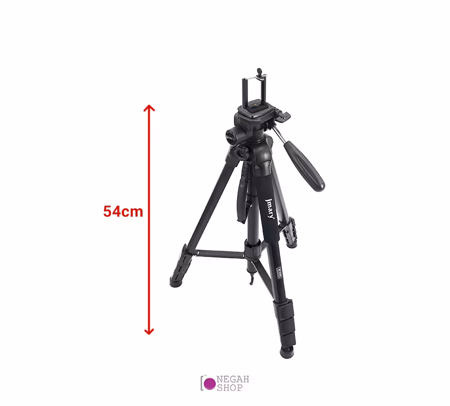 سه پایه دوربین عکاسی مونوپاد دار Jmary KP-2264 به همراه هولدر موبایل