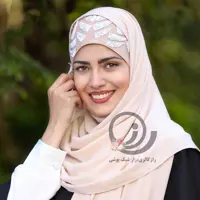 هدشال مجلسی کرم و سفید کرپ حریر پولکی رازگالری