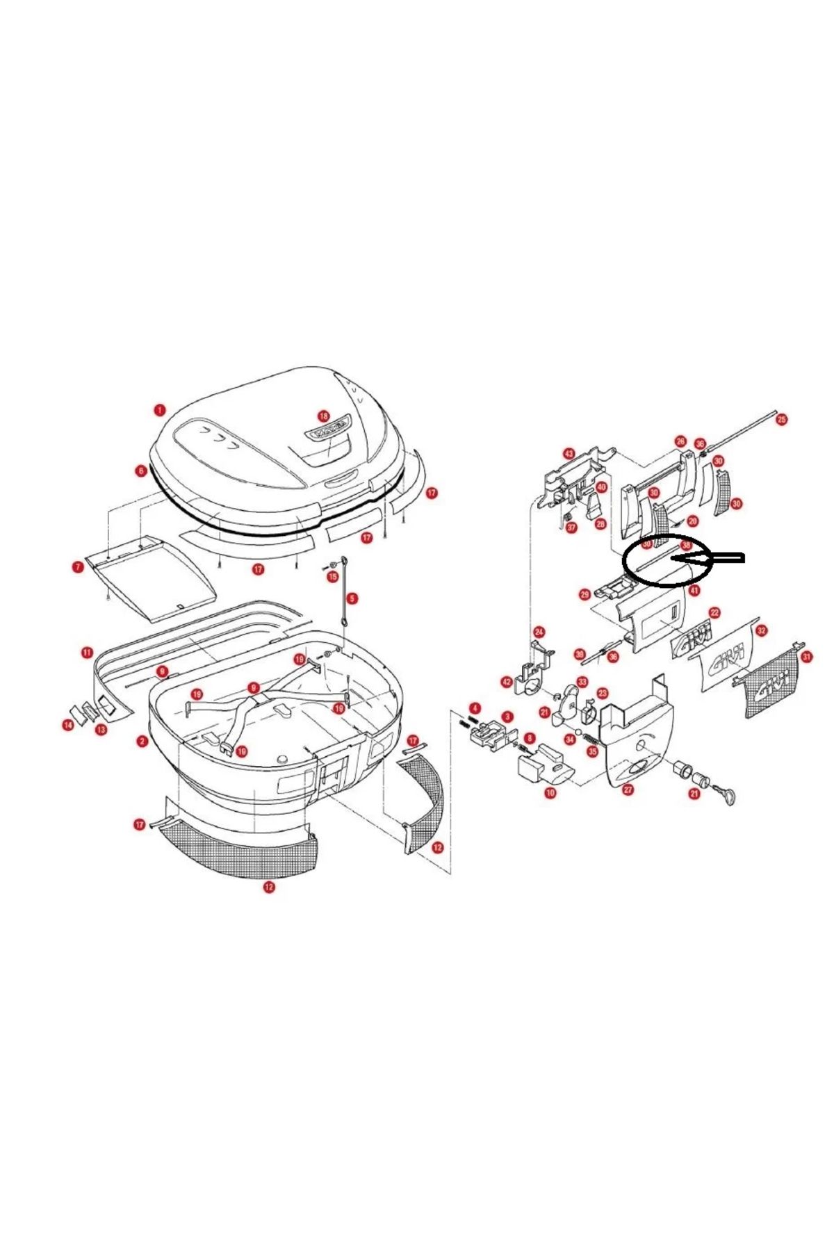 کیف موتورسیکلت GIVIZ721RCANTAPIMI85MMV46 V35 E52 E470 E450 E370 E340 E260 E350 TRK33 Givi