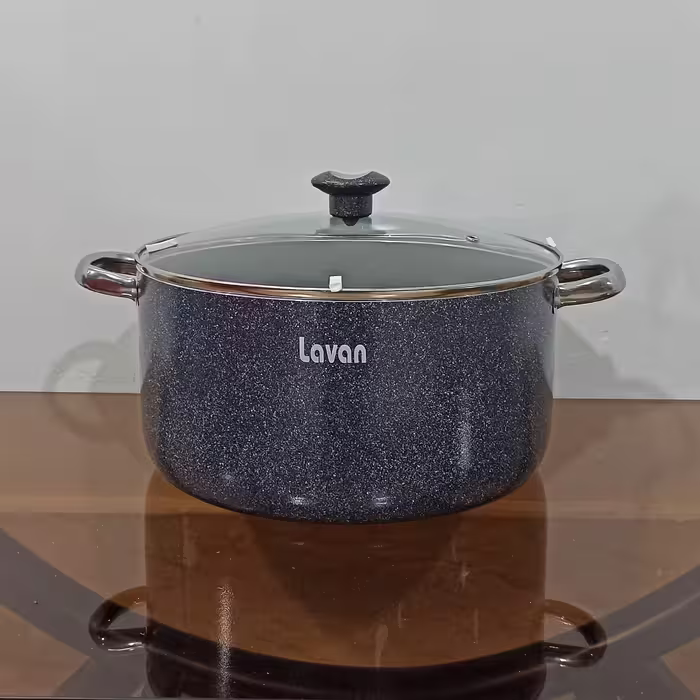 قابلمه گرانیتی سایز 30 لاوان مدل تیتان طوسی با ارسال رایگان