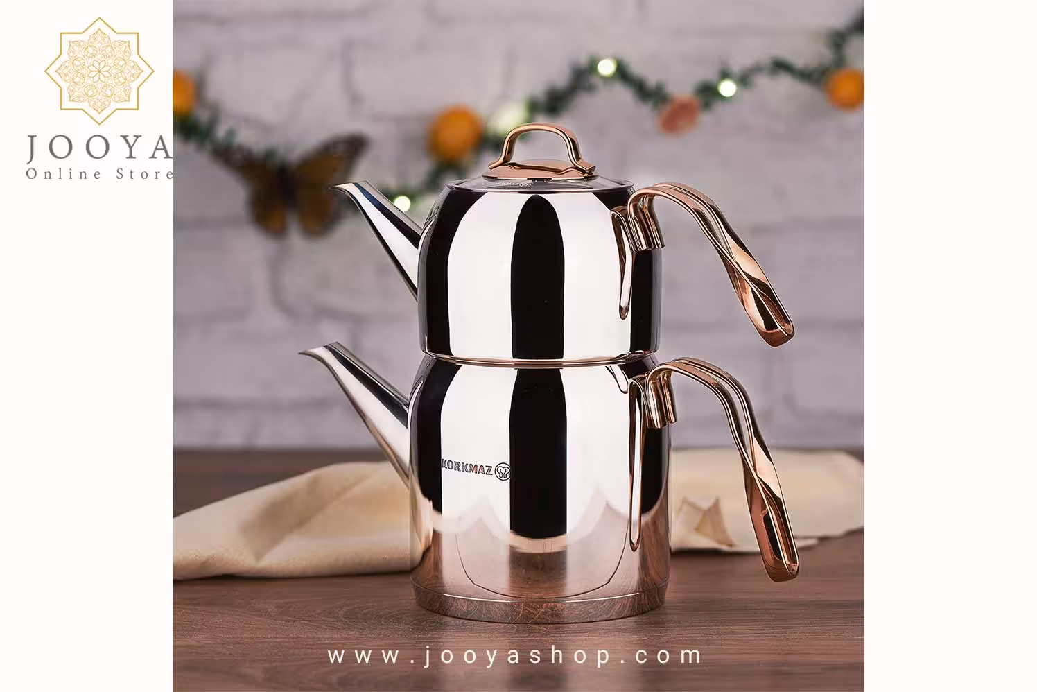 کتری و قوری 1.6 لیتر رزانا کرکماز