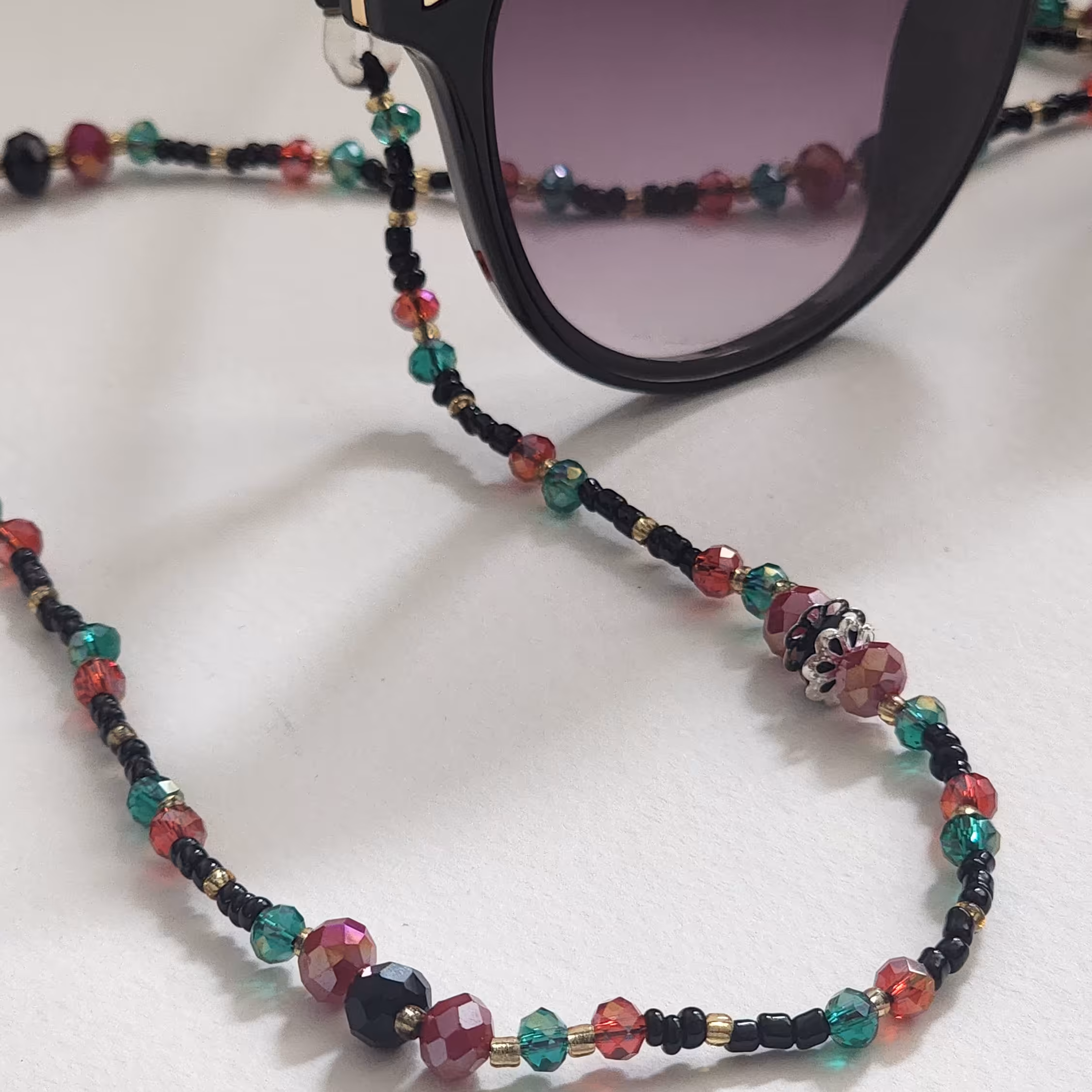 بندعینک منجوقی بامهره کریستالی