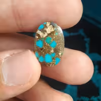 نگین فیروزه نیشابور اصل طبیعی و بدون احیا و خاص