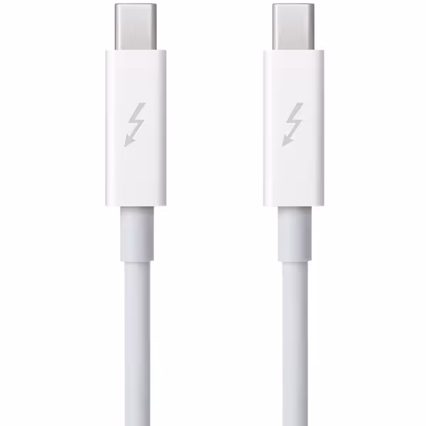 کابل اورجینال اپل تاندربولت 0.5 متری سفید اپل - Hiapple.ir