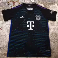 کیت هواداری تیشرت باشورت باشگاهی و ملی تیم بایرن مونیخ آلمان مشکی سبز بنفش پلیری2023 2024 