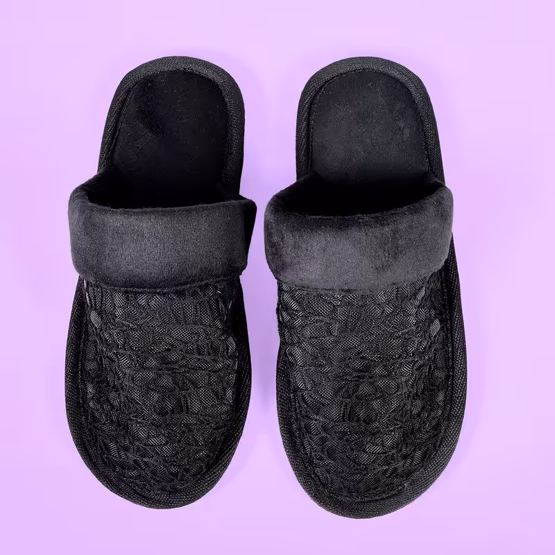 دمپایی حوله ایی زنانه نیکتا 2171 مشکی