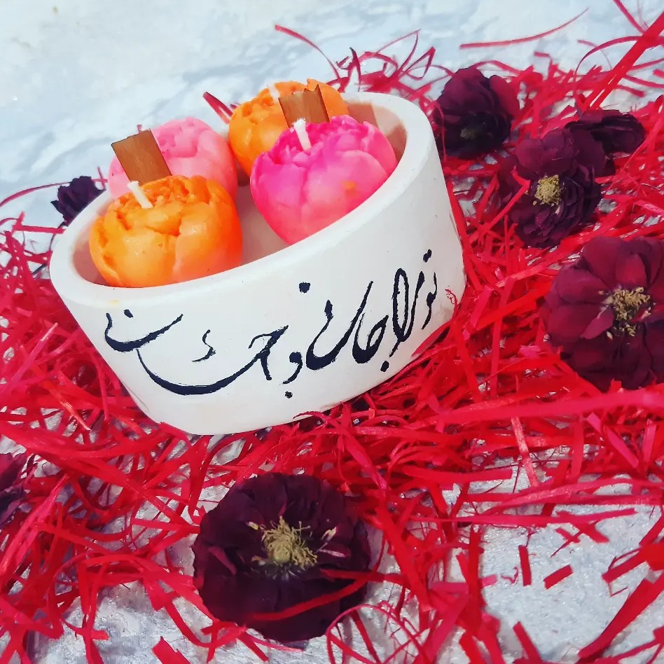 شمع  چهار گل