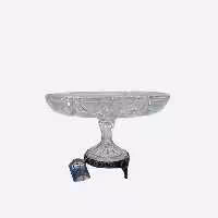 سینی کیک خوری گرد پایه دار پیوتر یونیک کد 1238 (خارجی ضد زنگ)