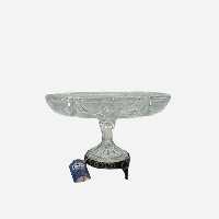 سینی کیک خوری گرد پایه دار پیوتر یونیک کد 1238 (خارجی ضد زنگ)