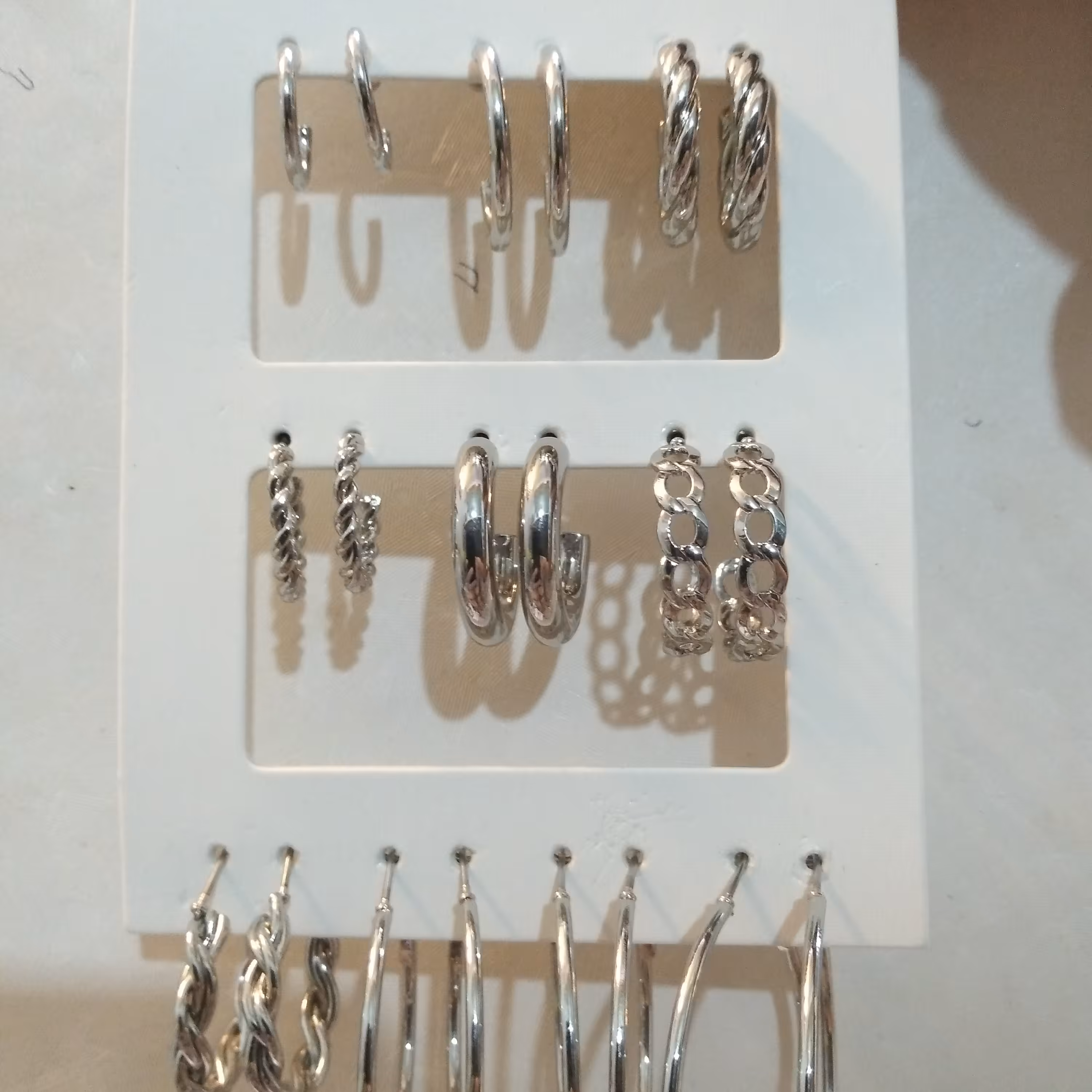 گوشواره استیل رنگ ثابت