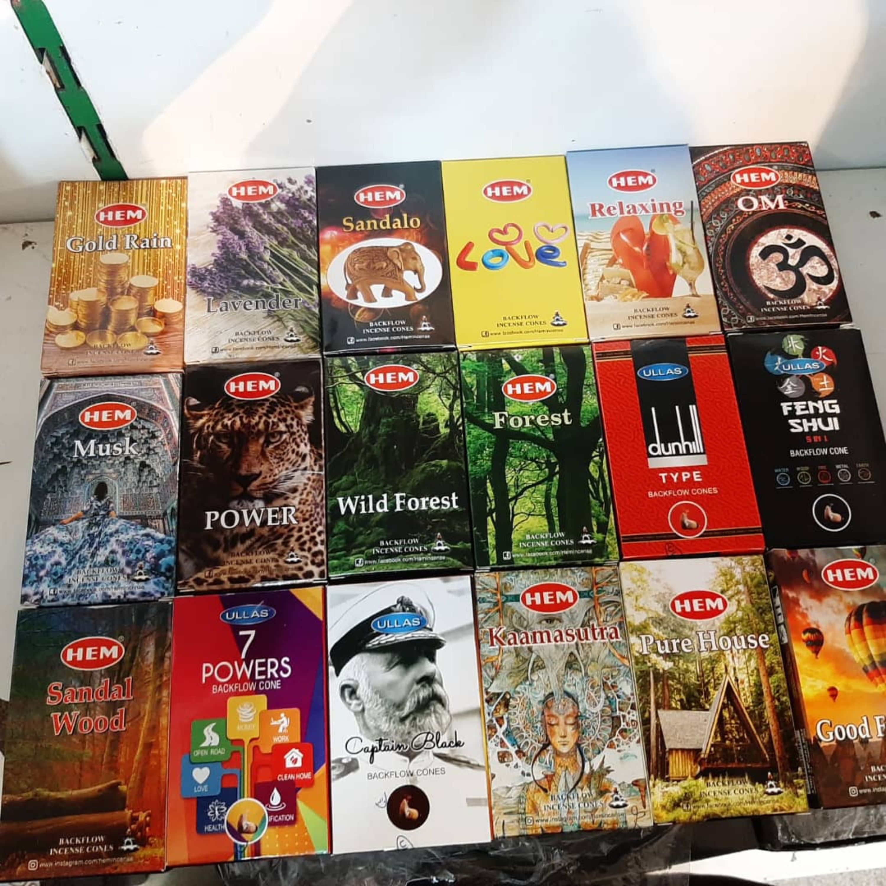 انواع عود خوشبو کننده هندی مدل آبشاری   Hem