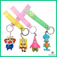 دستکلید یا آویز سیلیکونی  باب اسفنجی و دوستان وارداتی