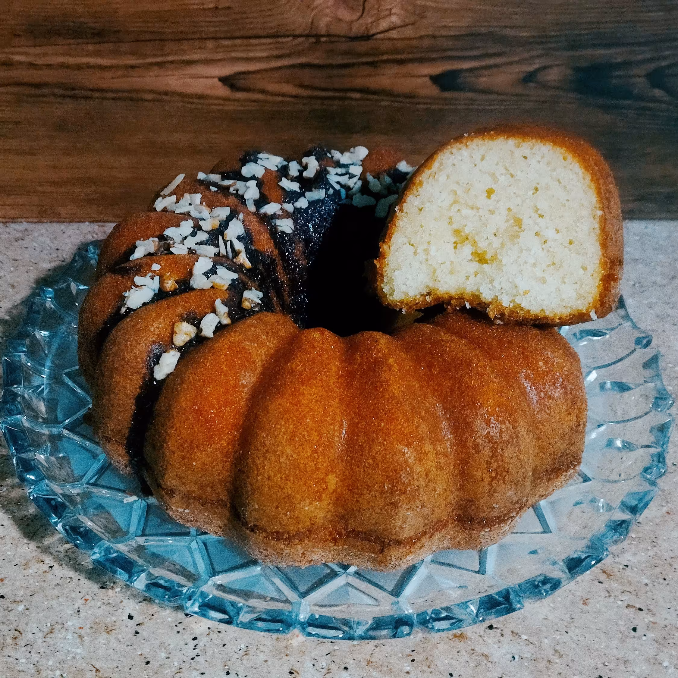 پودر  کیک خانگی با عطر و طعم نارگیل