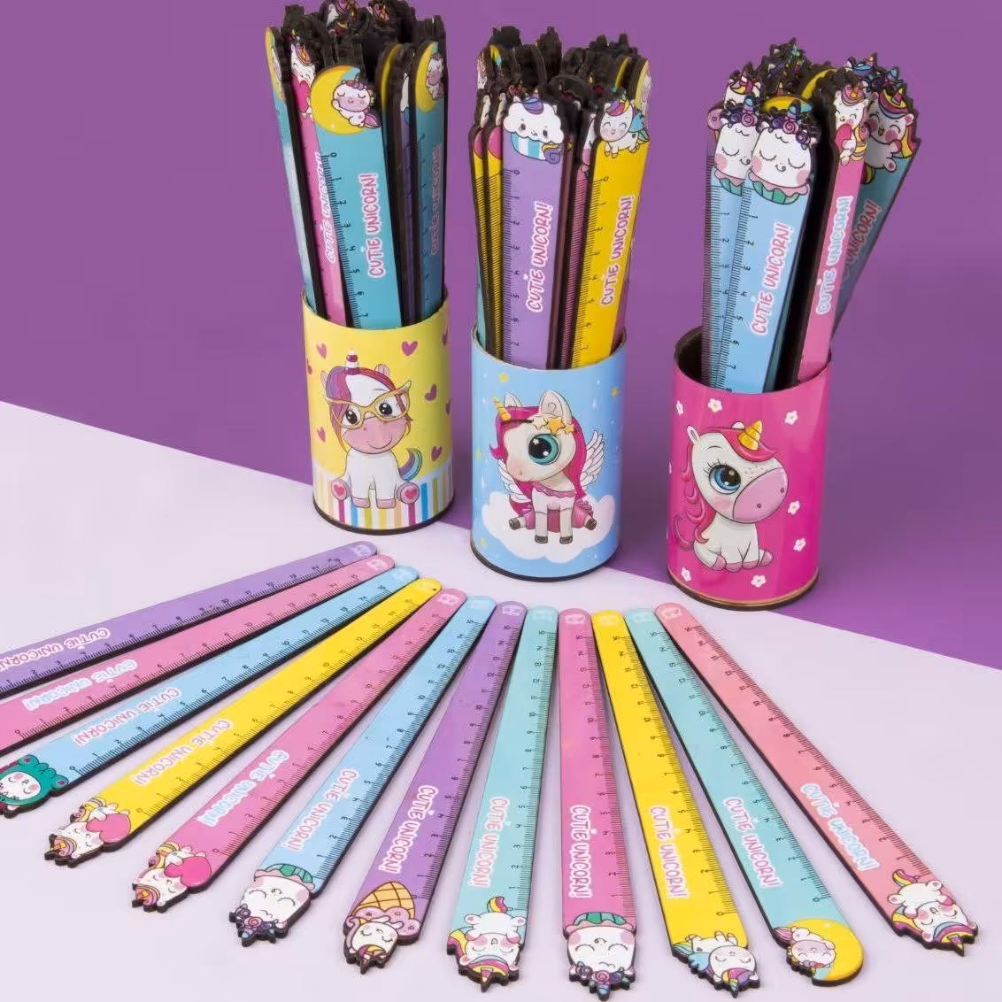 خط کش چوبی یونیکورن